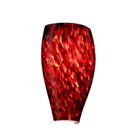 Besa Lighting Besa Wall Chelsea Black Garnet 1x75W Medium Base 704341-BK